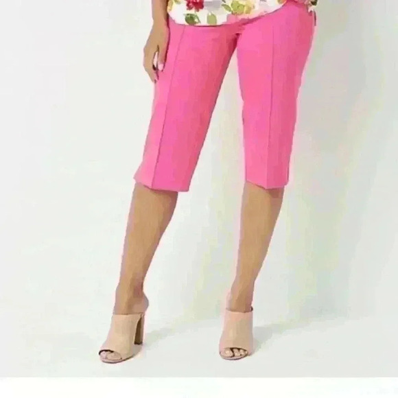 Issac Mizrahi - Stretch petal pushers with pintucks - Picture 4 of 4